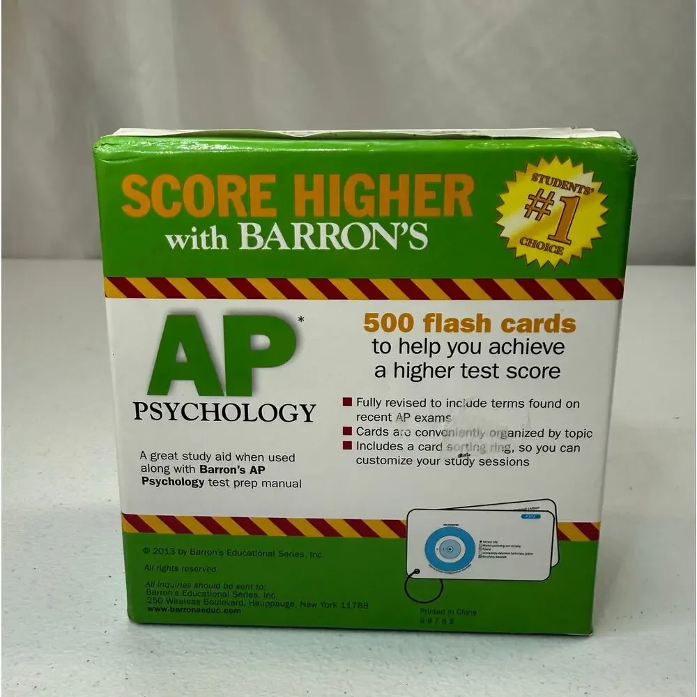Barron's AP Psychology Flash Cards, 2nd Edition by Robert McEntarffer and...